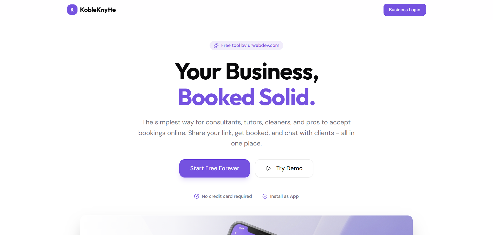 KobleKnytte Dashboard